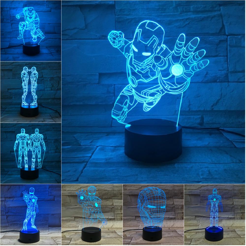 Man LED 3D Lamp Illusion Touch Night Light
