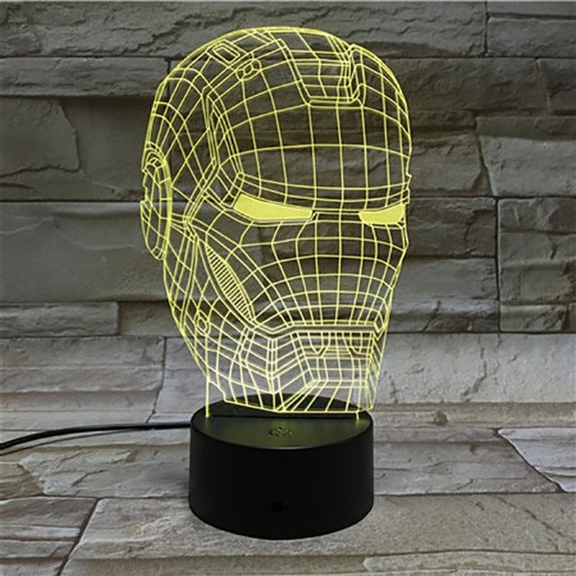 Man LED 3D Lamp Illusion Touch Night Light