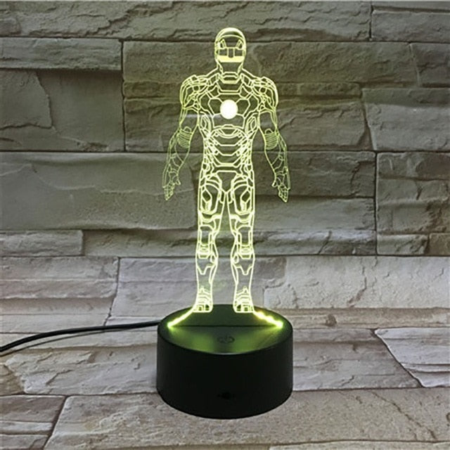 Man LED 3D Lamp Illusion Touch Night Light