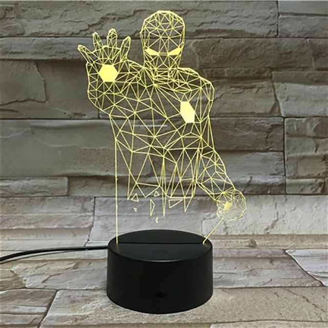 Man LED 3D Lamp Illusion Touch Night Light