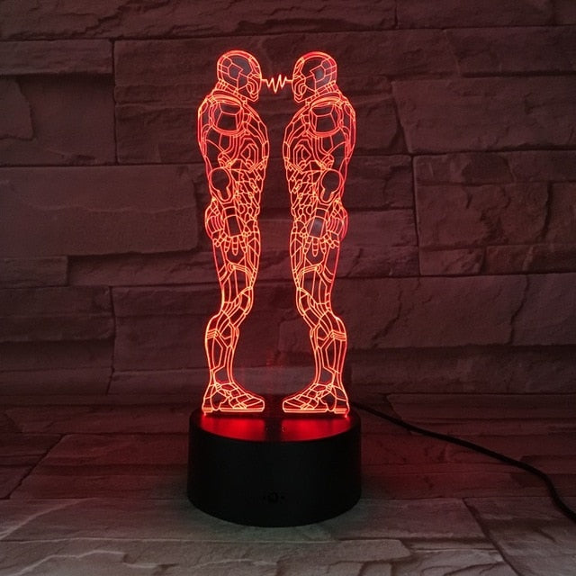 Man LED 3D Lamp Illusion Touch Night Light