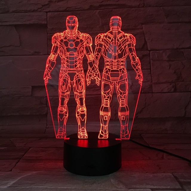 Man LED 3D Lamp Illusion Touch Night Light