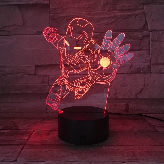 Man LED 3D Lamp Illusion Touch Night Light