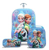 Children Anime Travel Trolley Case Kids Travel 3PCS/set Suitcase Boy Girl Creative Cartoon Pencil Box Children Christmas Gift