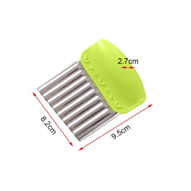 Wavy French Fries Cutter Stainless Steel Potato Slicer