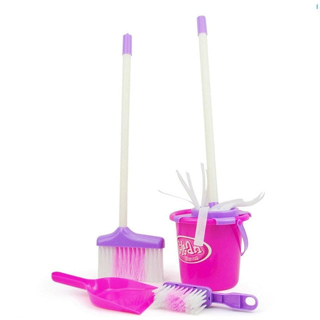 Children Pretend Play Toy Kit Creative Simulation Mini Cleaning Mop Broom Tools for Kids Housekeeping Toys Child Education Toy