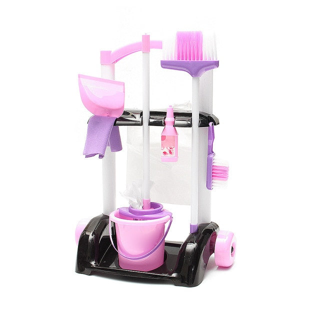 Children Pretend Play Toy Kit Creative Simulation Mini Cleaning Mop Broom Tools for Kids Housekeeping Toys Child Education Toy