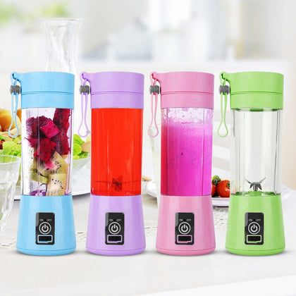 Rechargeable Blender Mixer 6 Blades Juicer Bottle