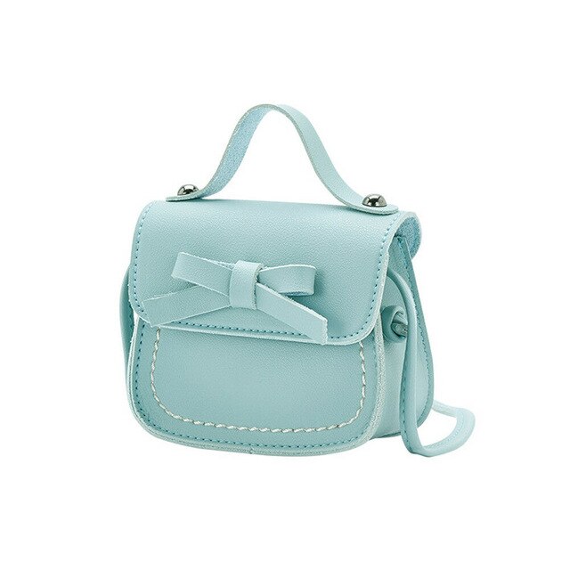 New Toddler Baby Messenger Bags Children Kids Girls Princess Shoulder Bag Handbag Solid Bowknot Princess Coin Purses