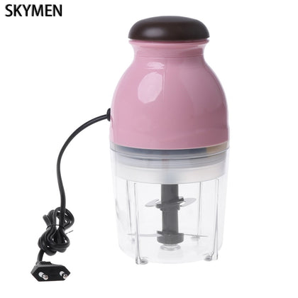SKYMEN 250W EU Plug Mini Electric Meat Grinder Food Processor Vegetable Fruit Blender Chopper 600ml
