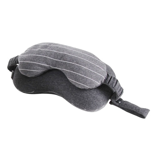 Soft Cotton U Shaped Travel Accessories Eyes hade Neck Rest